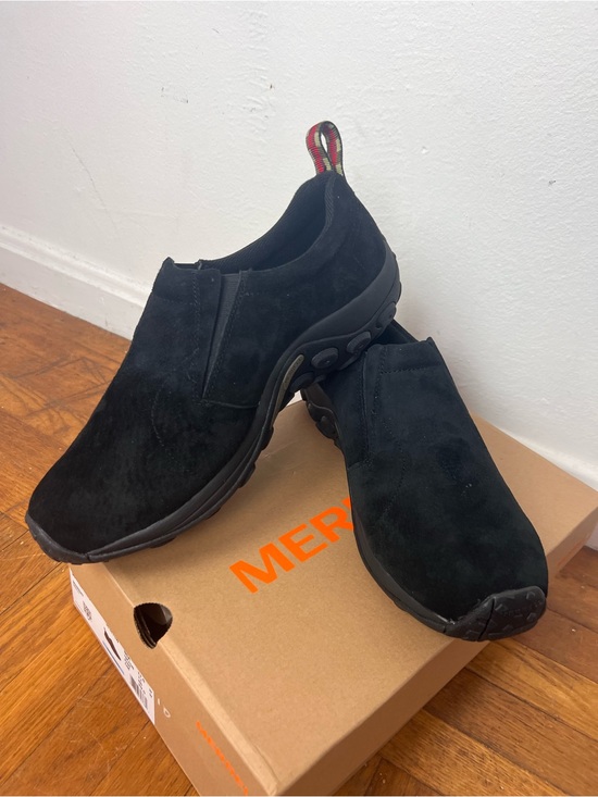 New in Box JUNGLE MOC Merrell Men’s Black Slip-On Casual Walking Shoes 11.5 main image 11